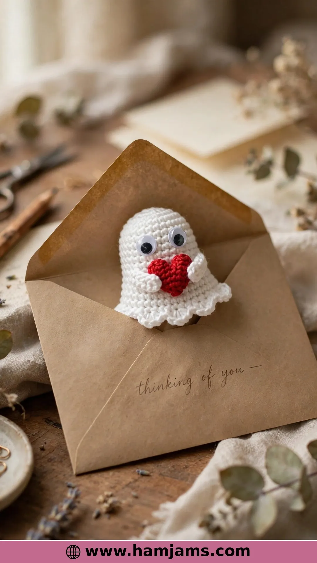 Ghost Applique: Googly Eyes, Tiny Flowers and a Pocket Hug