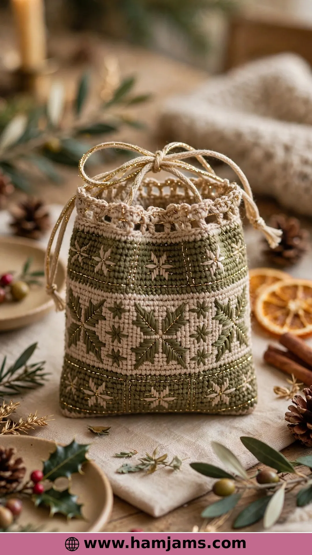 Jolly, the Tapestry Mini With a Sparkle Thread