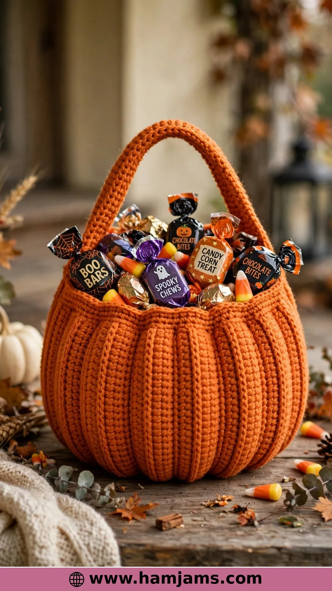 A Pumpkin Treat Bag for Gifting Sweets
