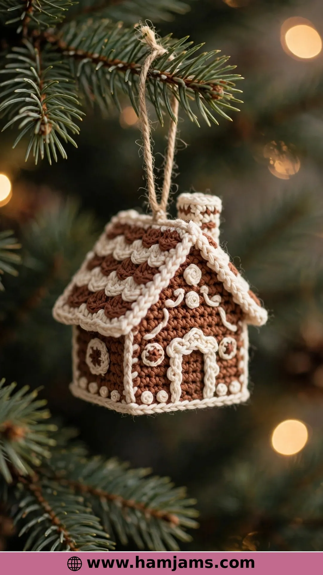 A Tiny Cotton Ornament With a Cardboard Secret