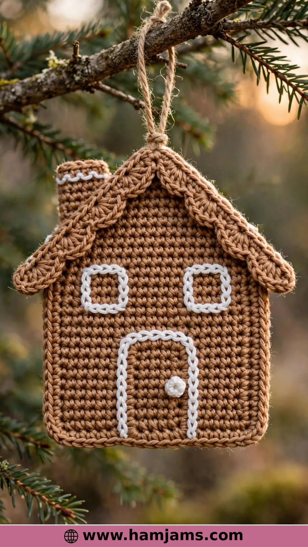 The Chain-Outline Ornament With a French Knot Doorknob