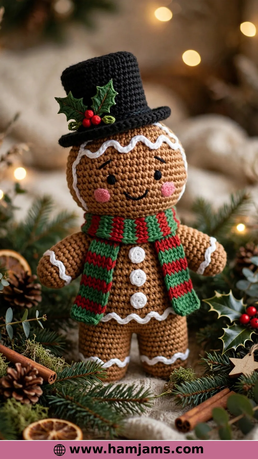Gerry, the Gingerbread Man in a Top Hat