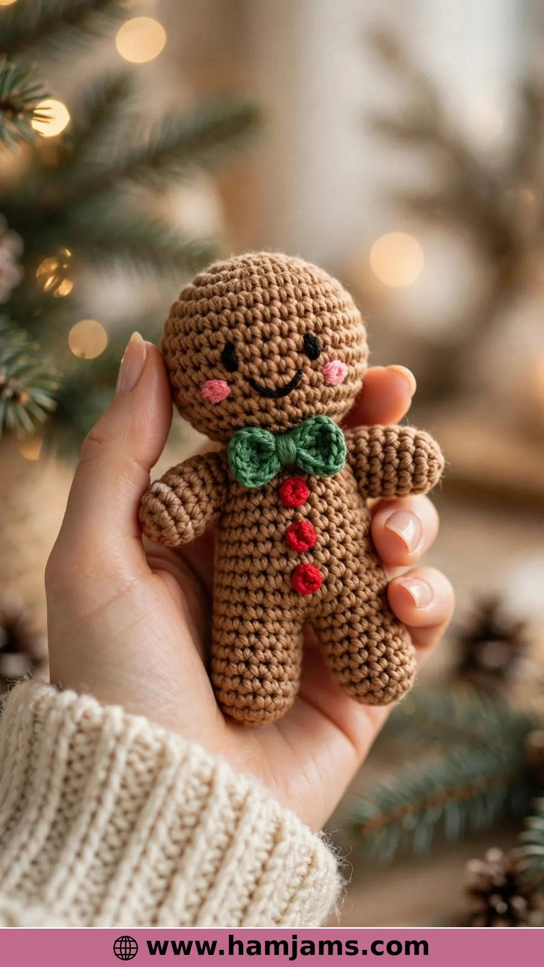 The Nearly No-Sew Gingerbread Man