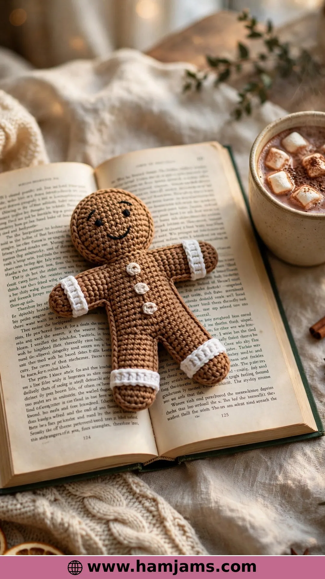 A Gingerbread Bookmark for the Book Lovers