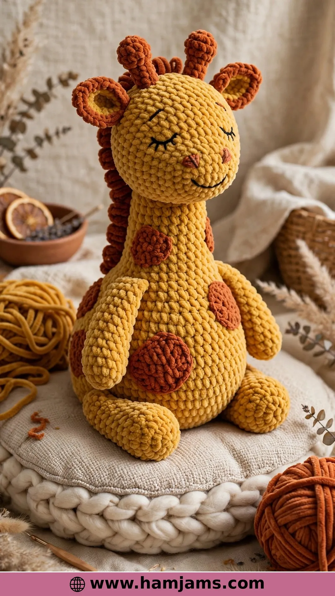 Chenille Giraffe Stuffy