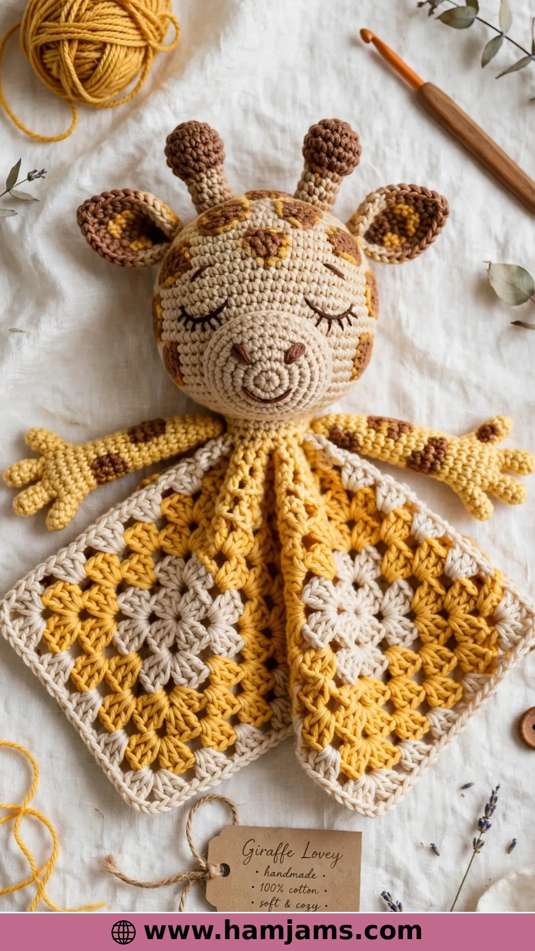 Giraffe Lovey Blanket