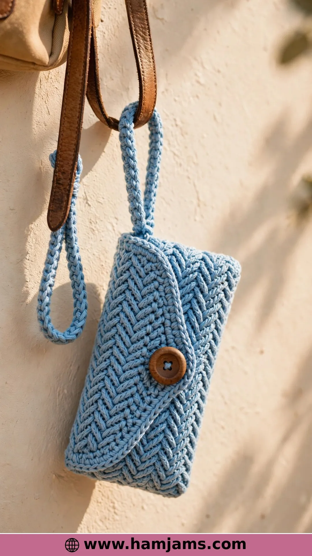 Herringbone Texture With a Wrist Strap