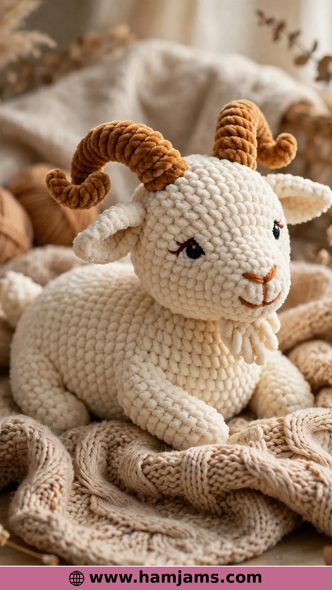 The No-Sew Goat in Chunky Chenille