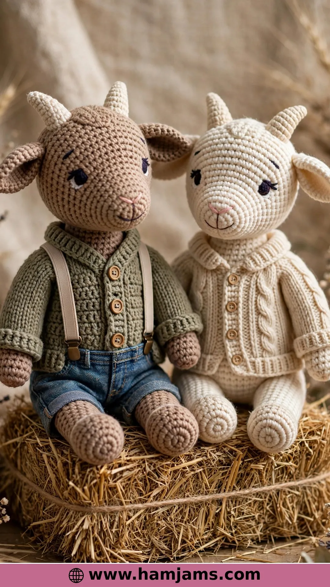 Goat Kids, a Dressed-Up Brother and Sister