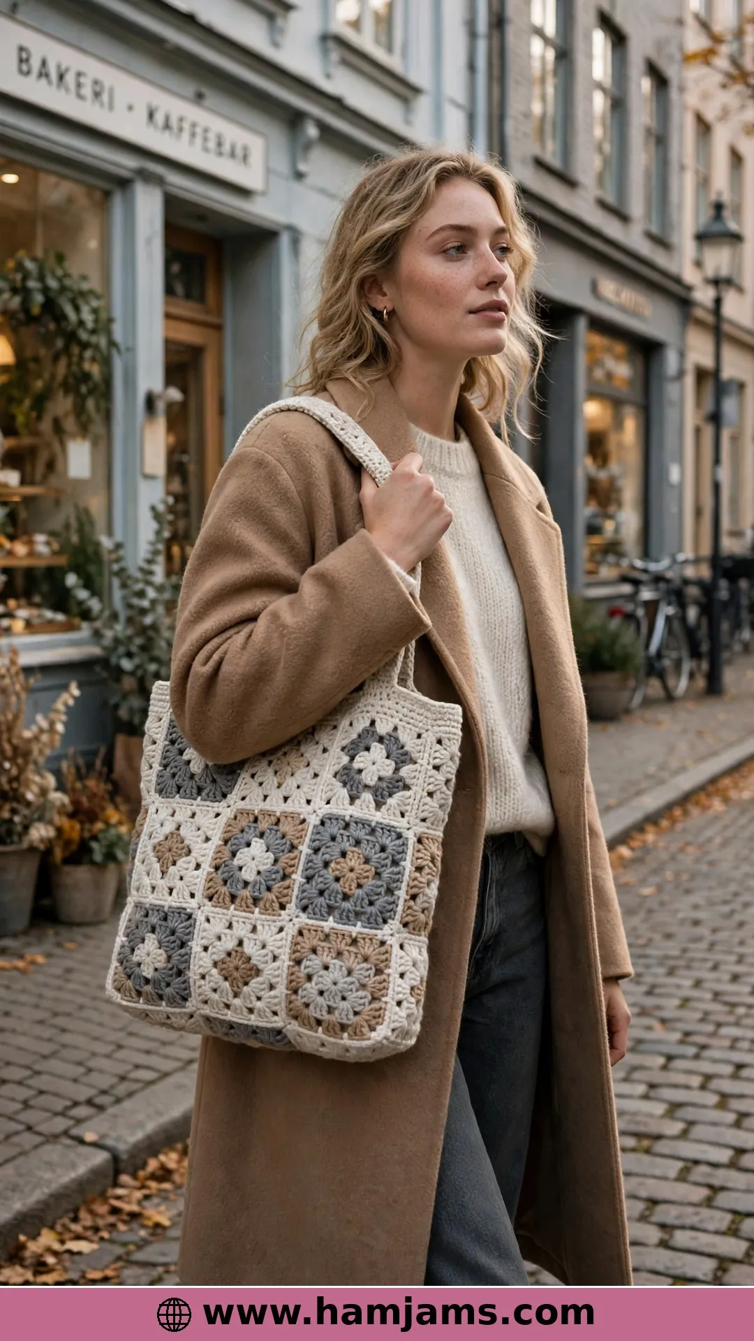 The Felted Wool Shopper in Soft Neutrals