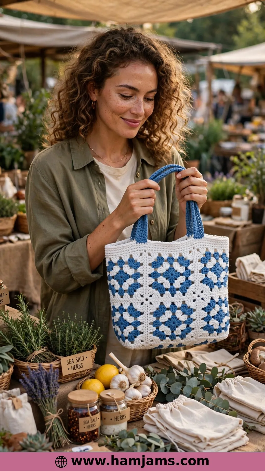 The Tote Crocheted From Recycled Plastic Bags