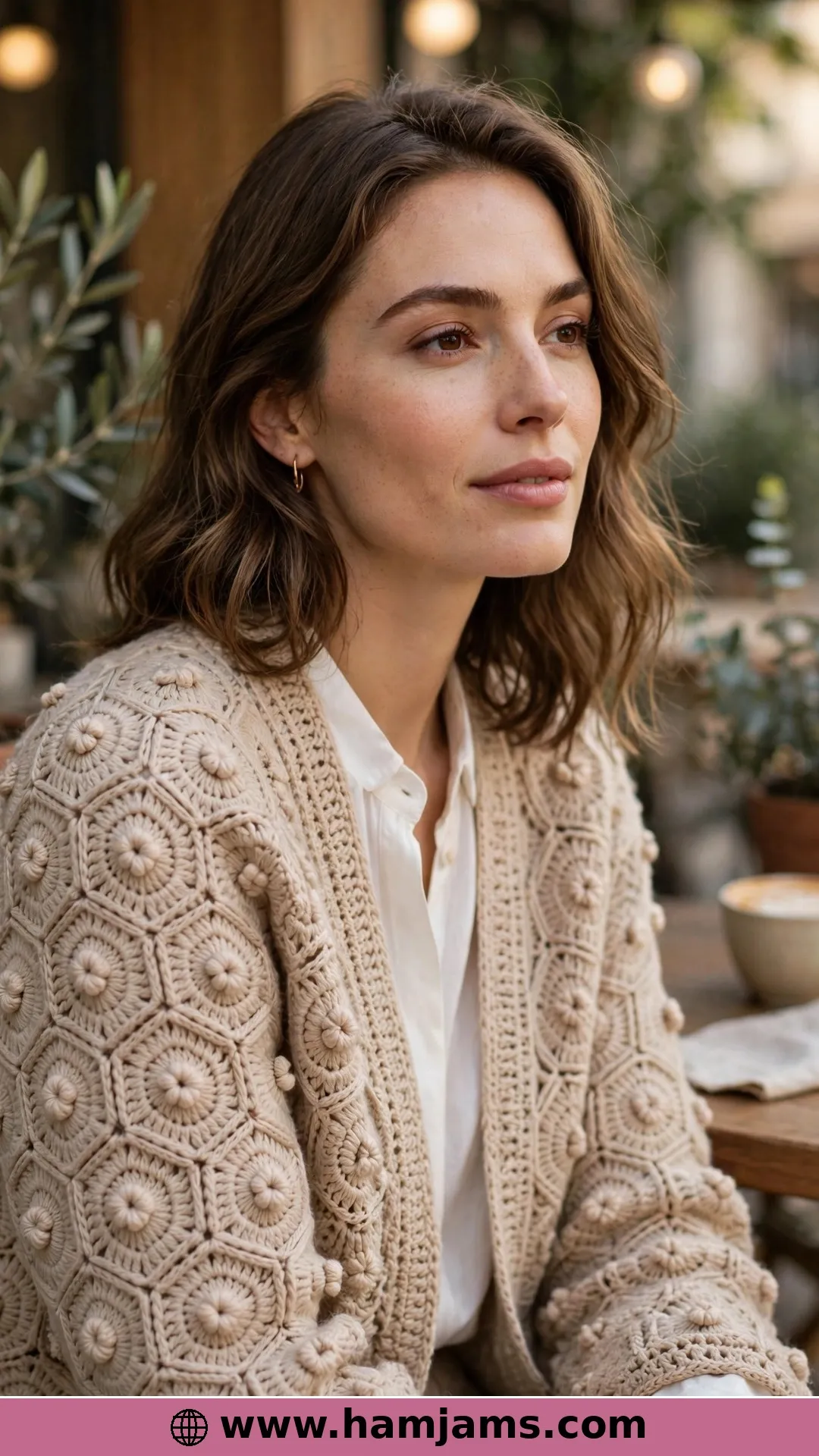 Puff-Stitch Hexagons with a Boutique Finish
