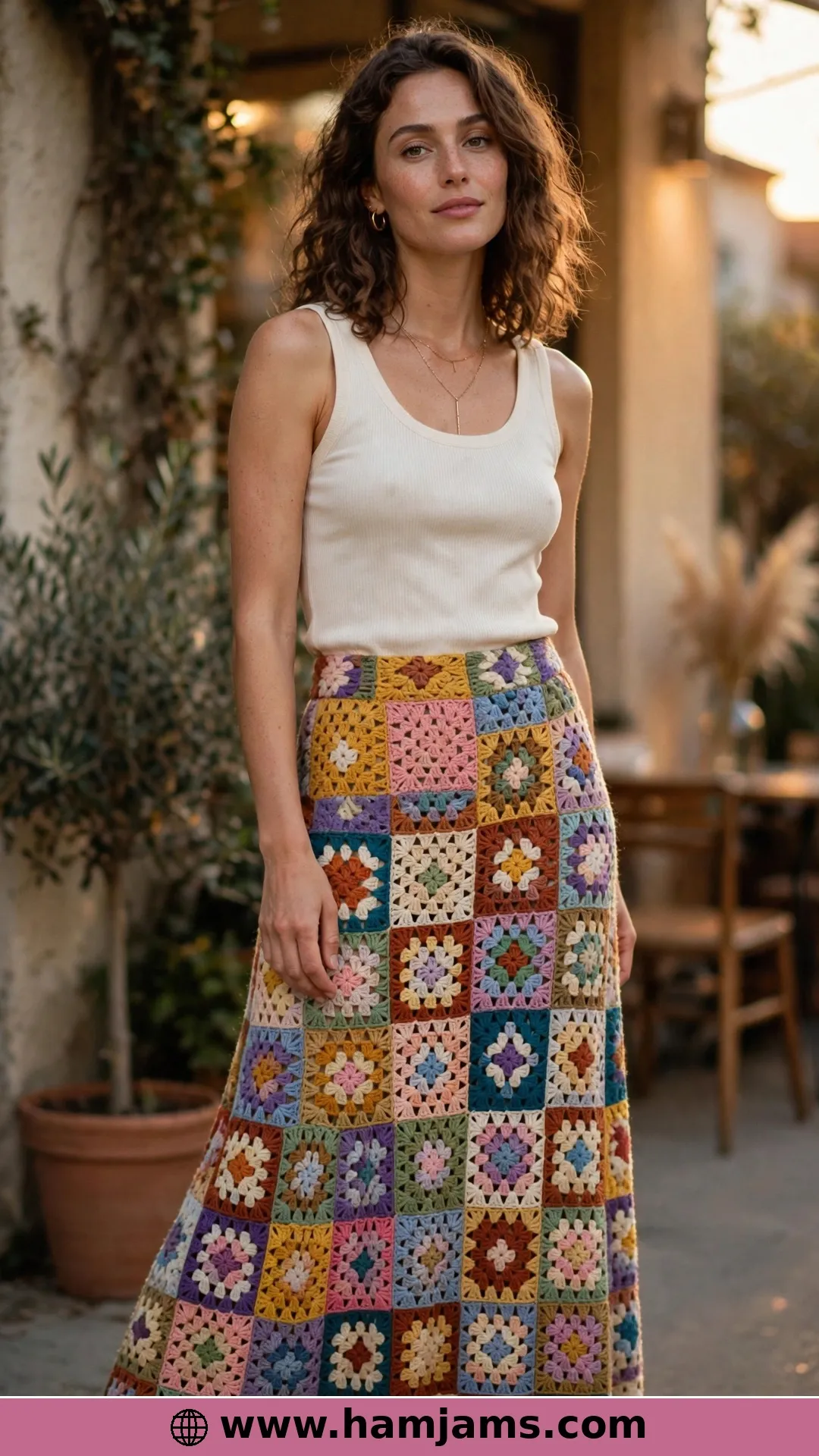 Granny Square Maxi Skirt (Video Tutorial)