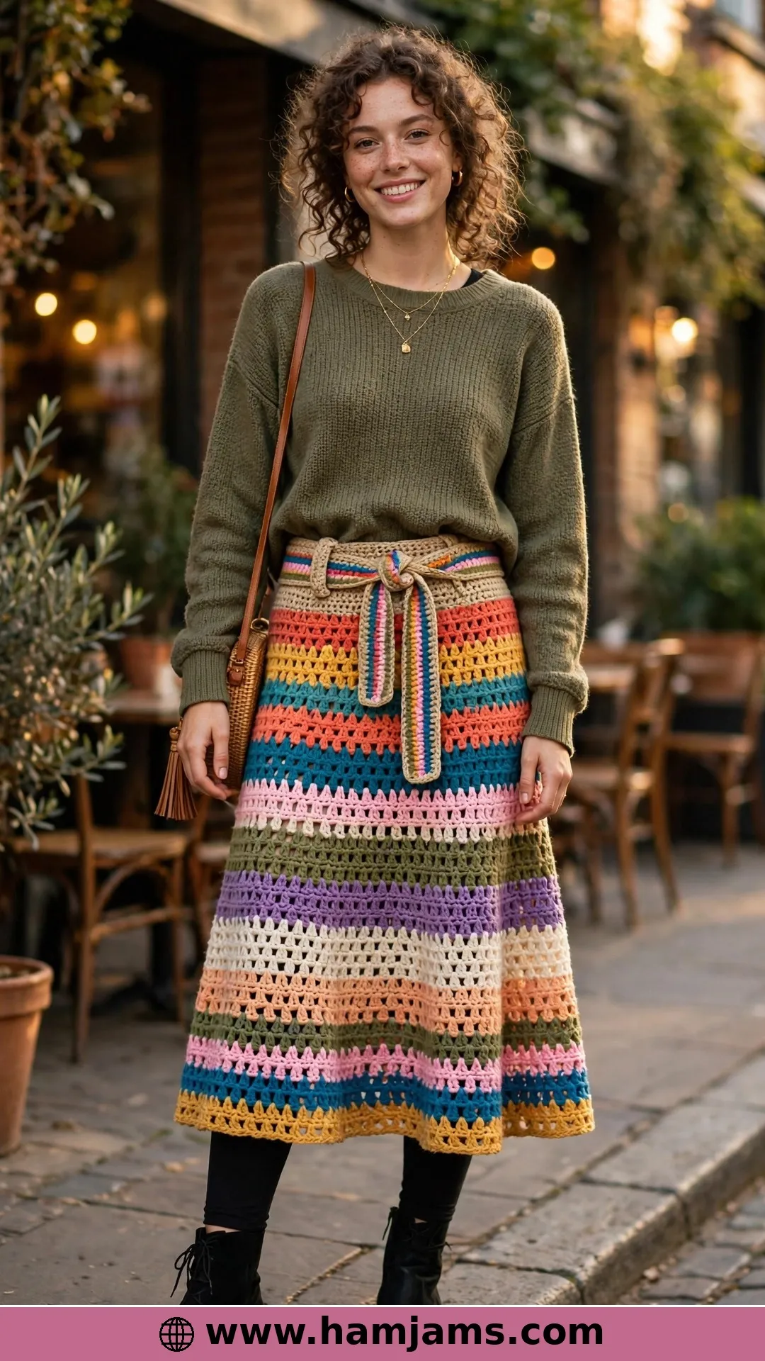 Granny Stripes in the Round, XS to 5X