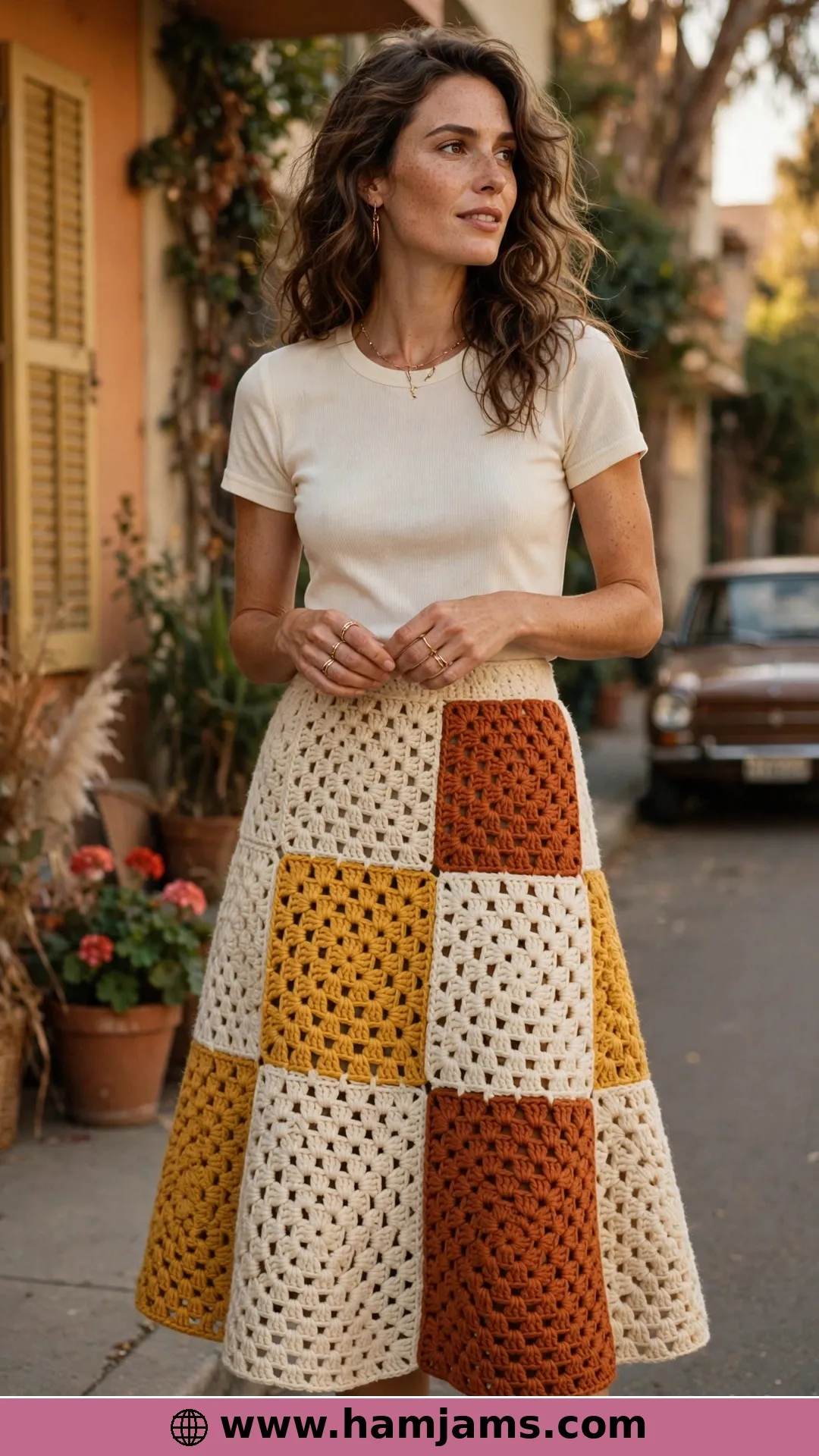 DIY Granny Square Skirt, Step by Step (Video Tutorial)