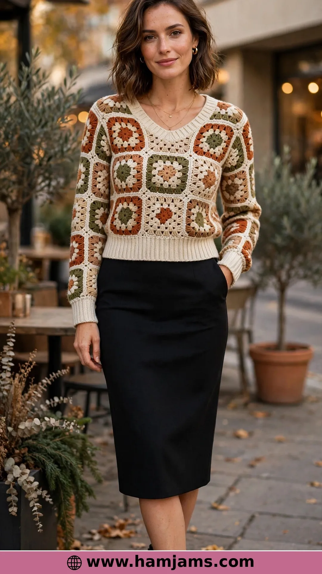 Two Squares, Fitted and Feminine