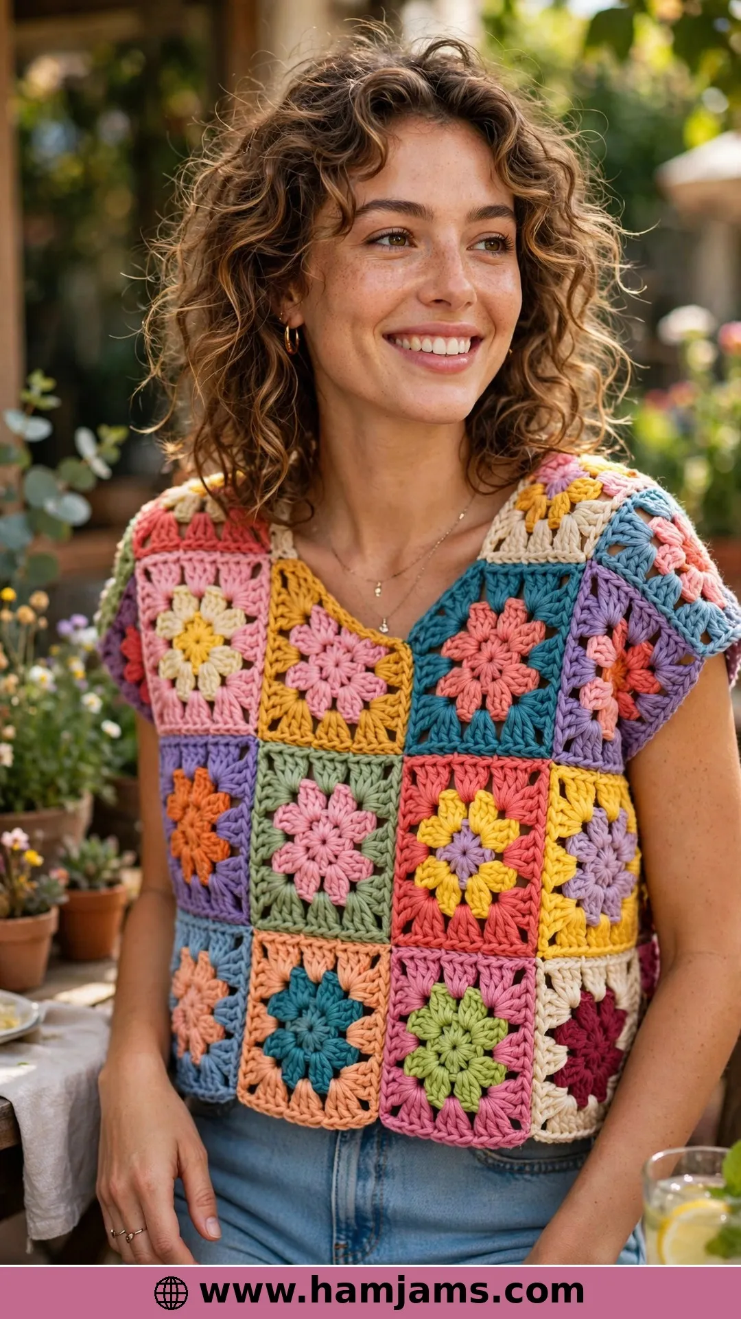 A Dozen Flower Squares From Your Leftover Stash