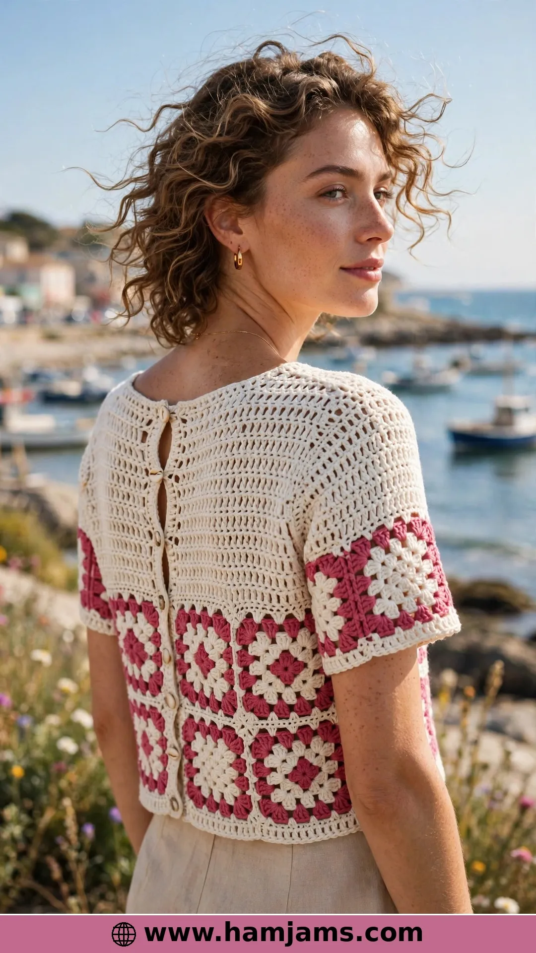 A Strip of Squares and a Buttoned Back