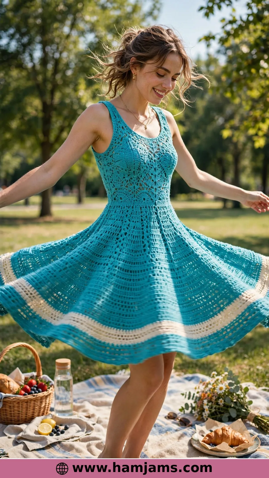 The Raglan Dress with the Twirly Circle Skirt