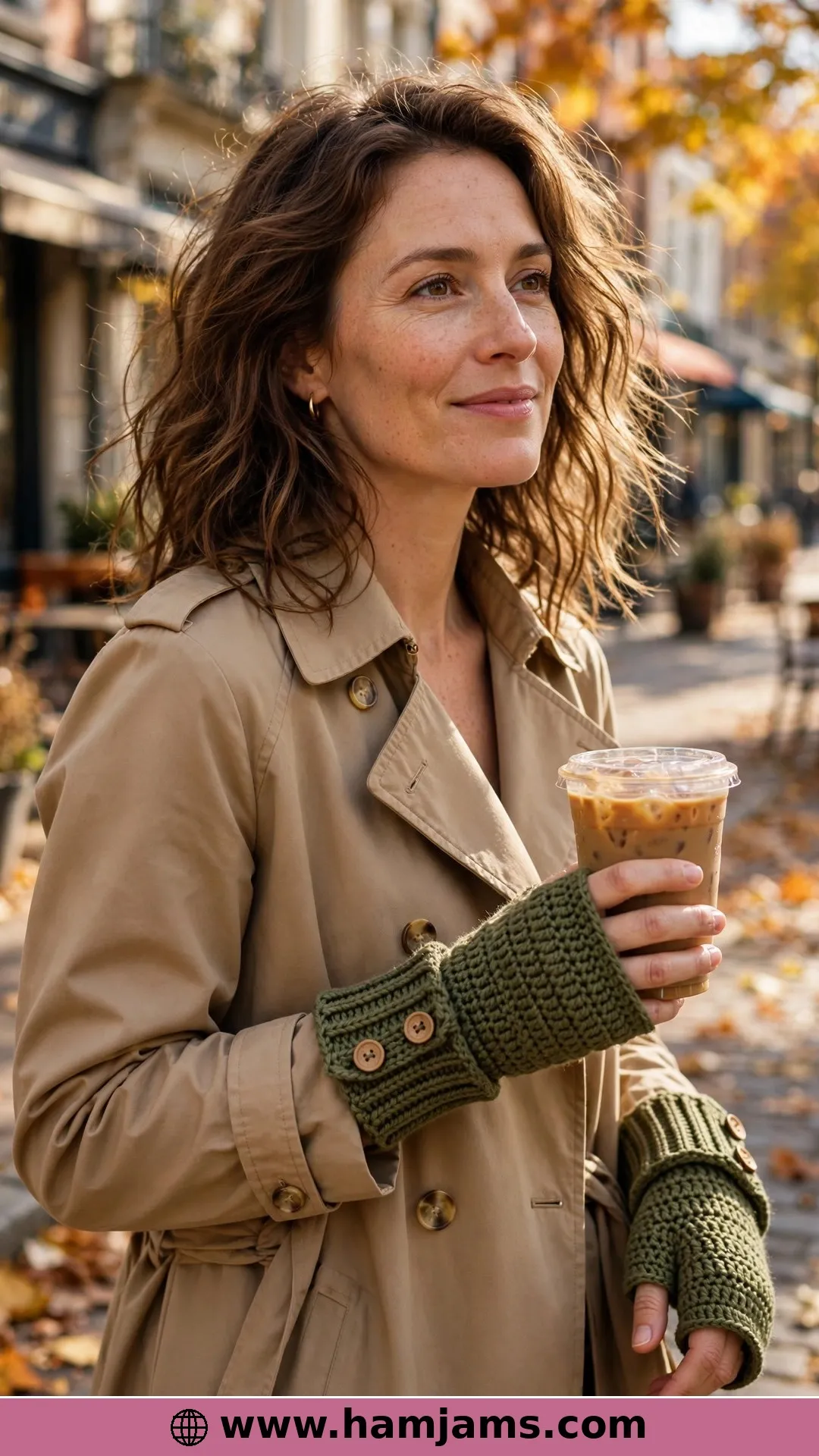 The Brooklyn Mitts with the Wooden Buttons