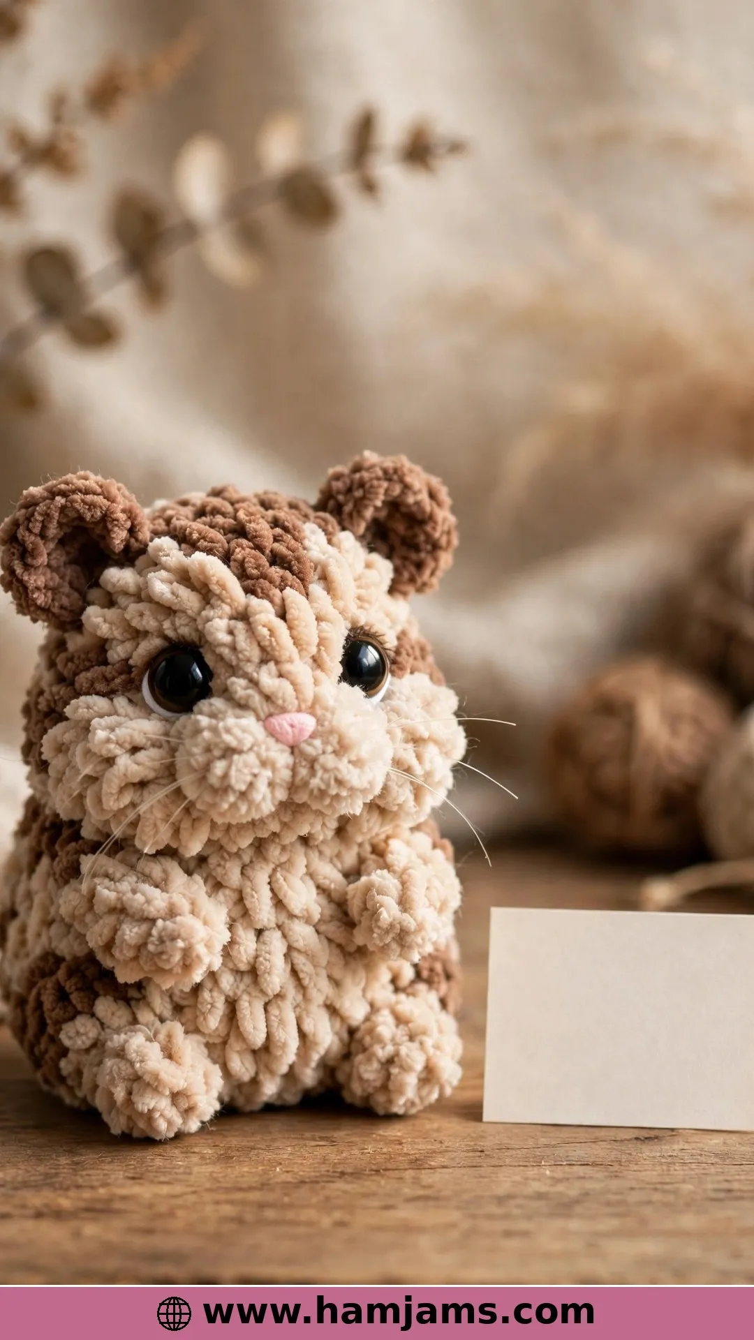 A Pocket-Sized Friend in Fluffy Chenille