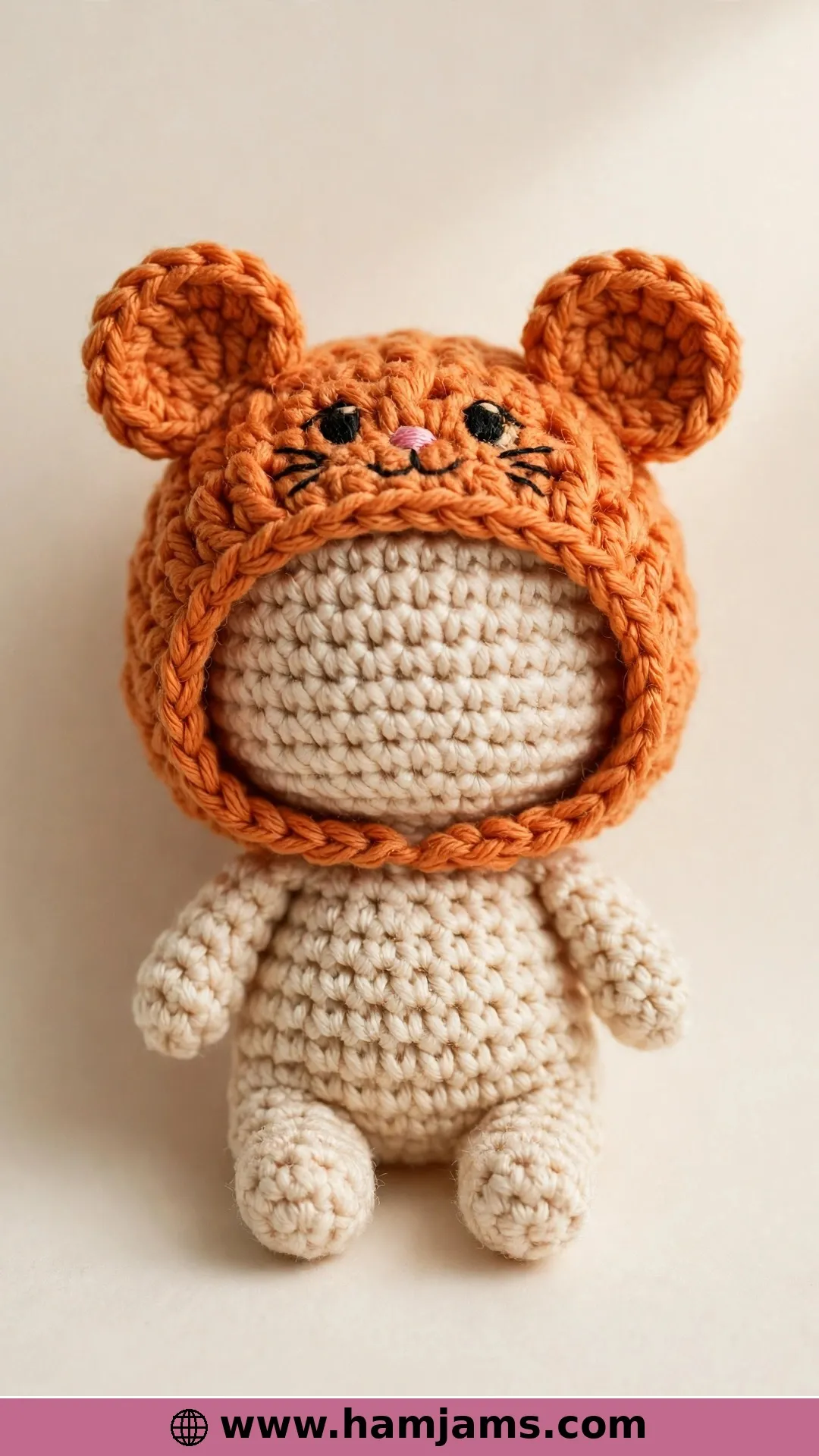 A Hamster Dressed as a Doll