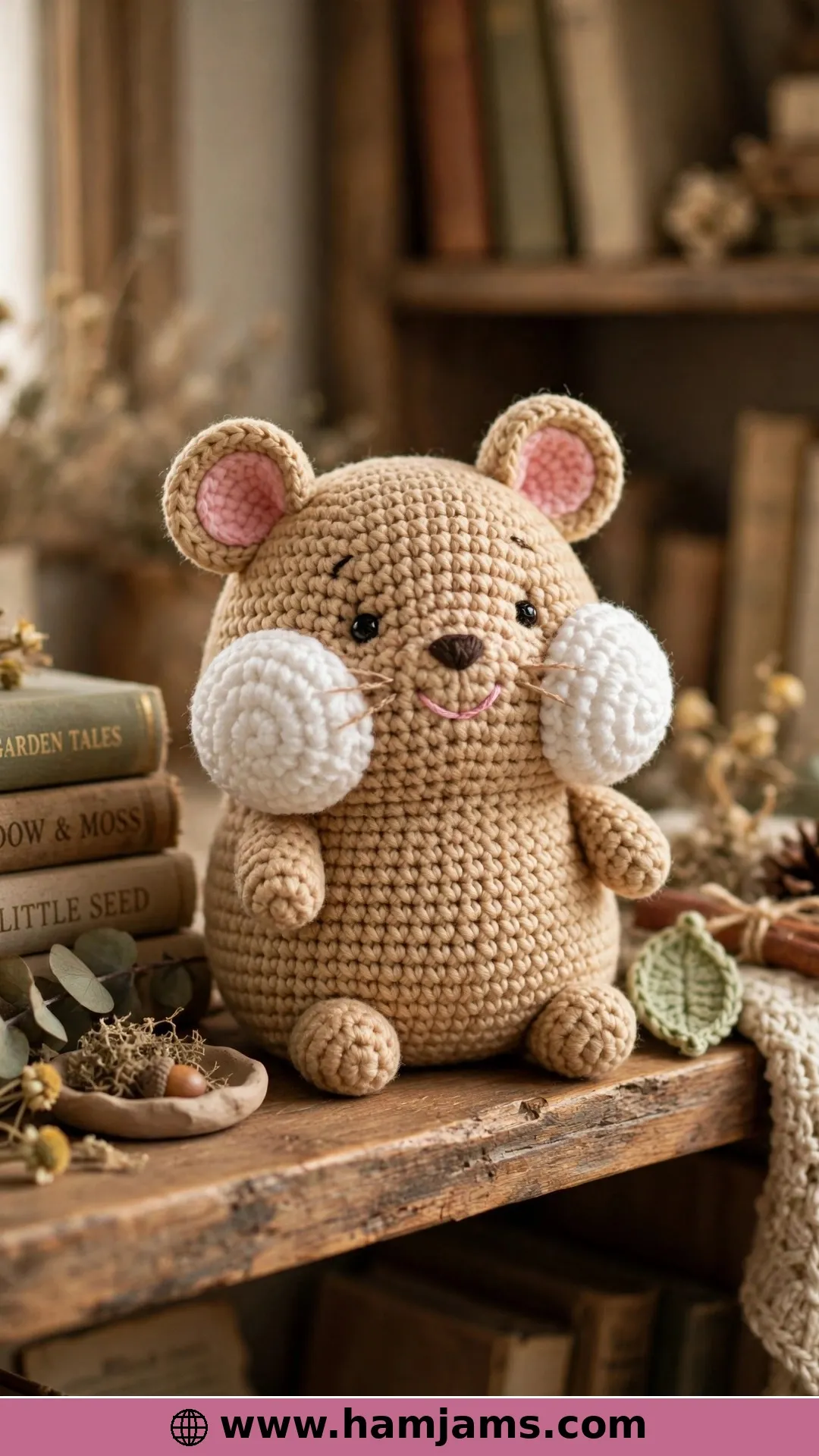 The Chubby-Cheek Cutie in Tan and White