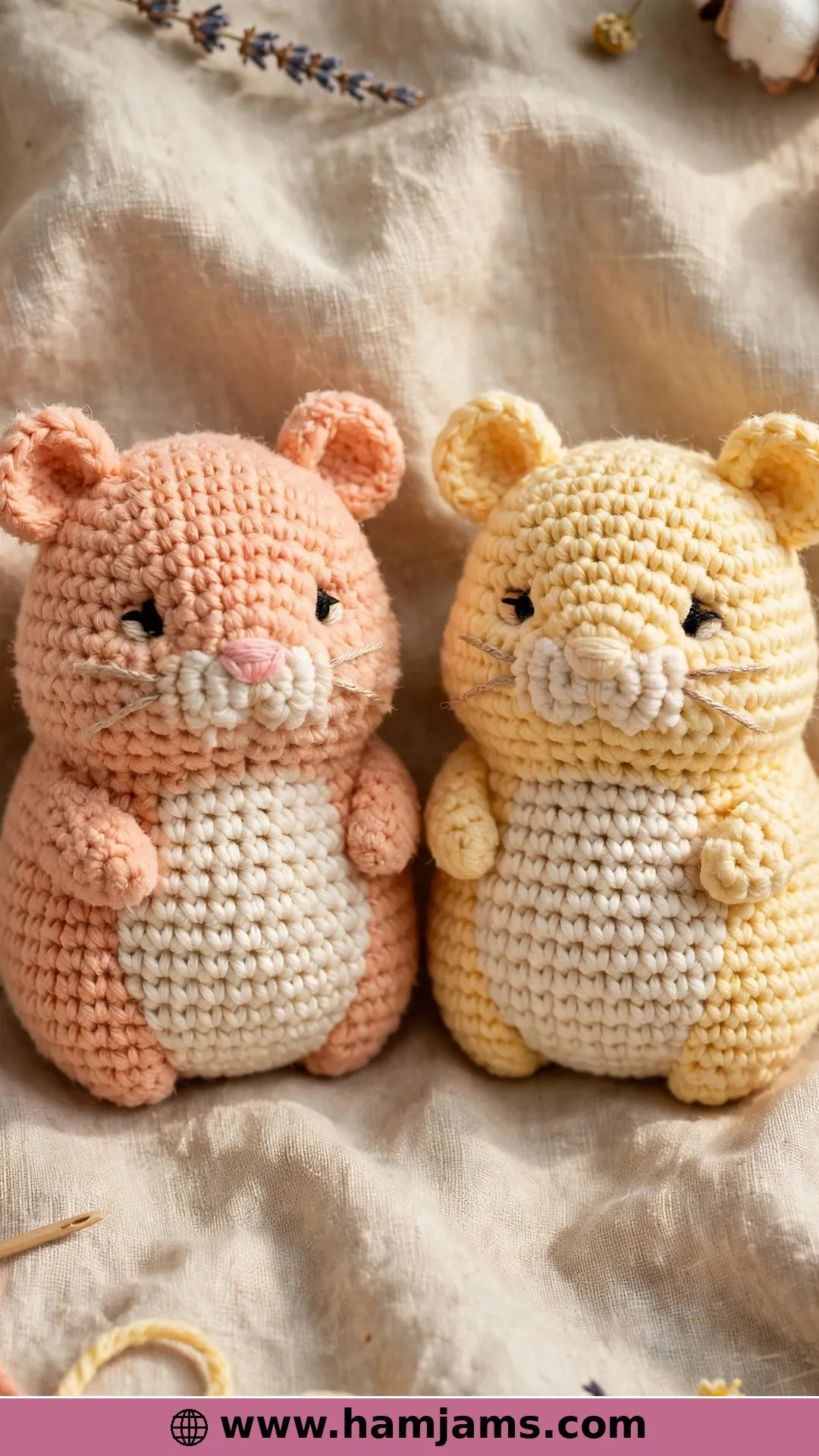 A Pair of Hamsters: Peachfuzz & Butter