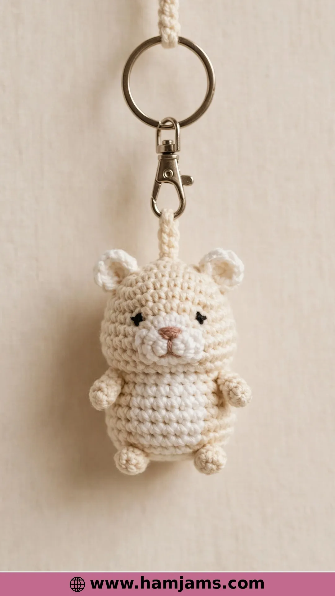 Mini Hamster Keychain (Video Tutorial)