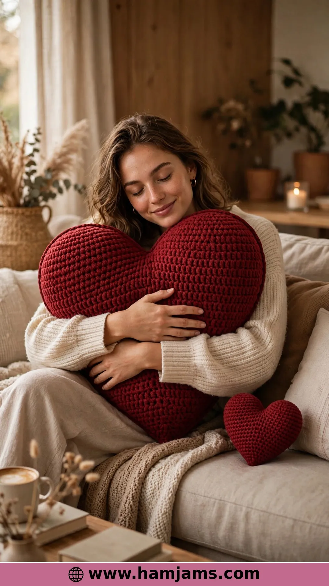The Amigurumi Heart You Can Supersize