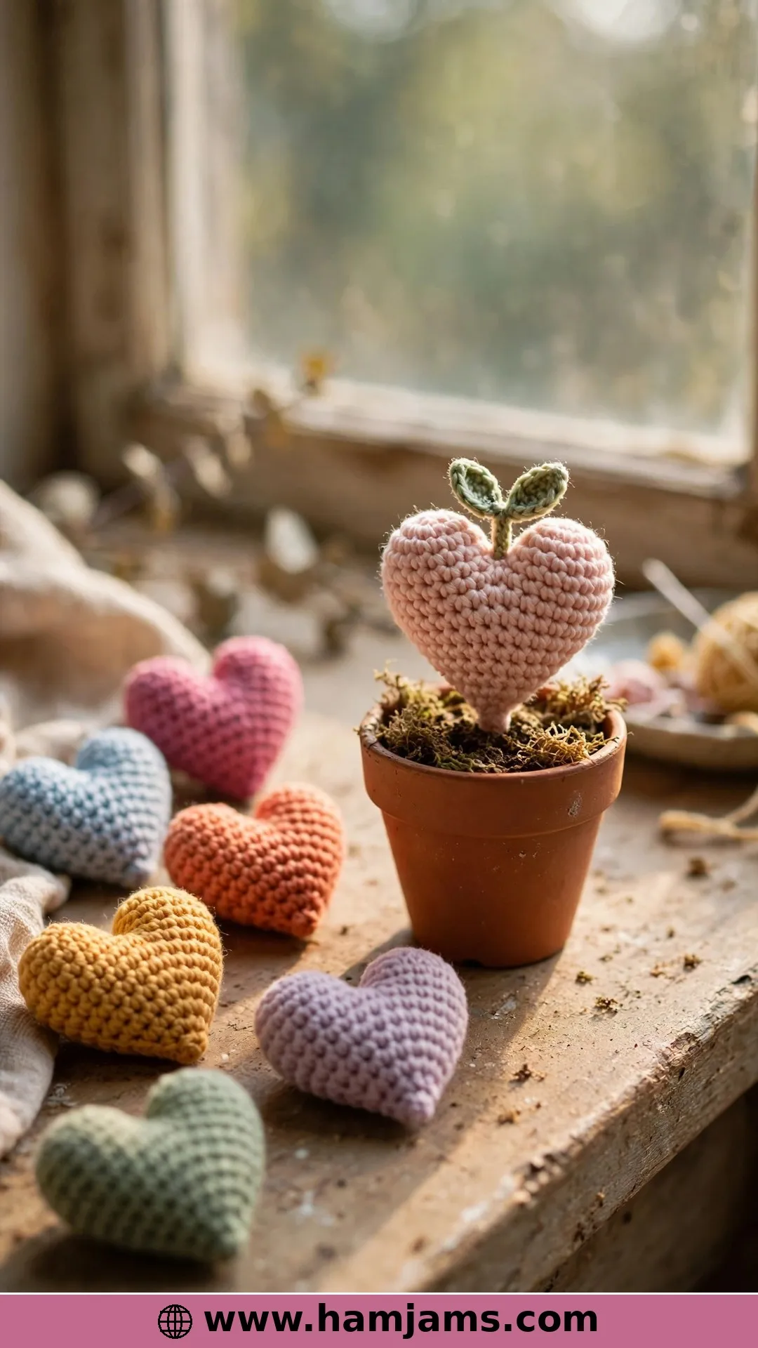A Beginner's First Amigurumi Heart