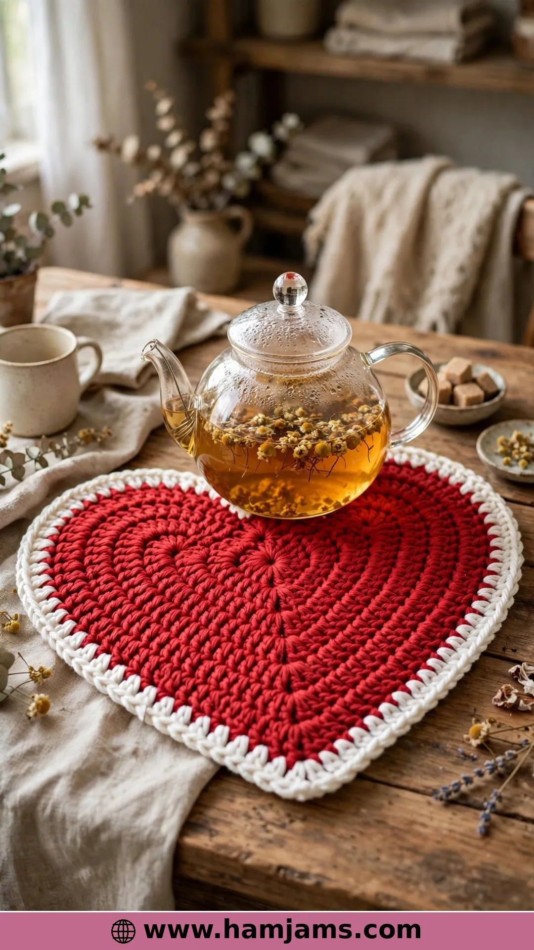 The Big Vintage-Style Heart Coaster