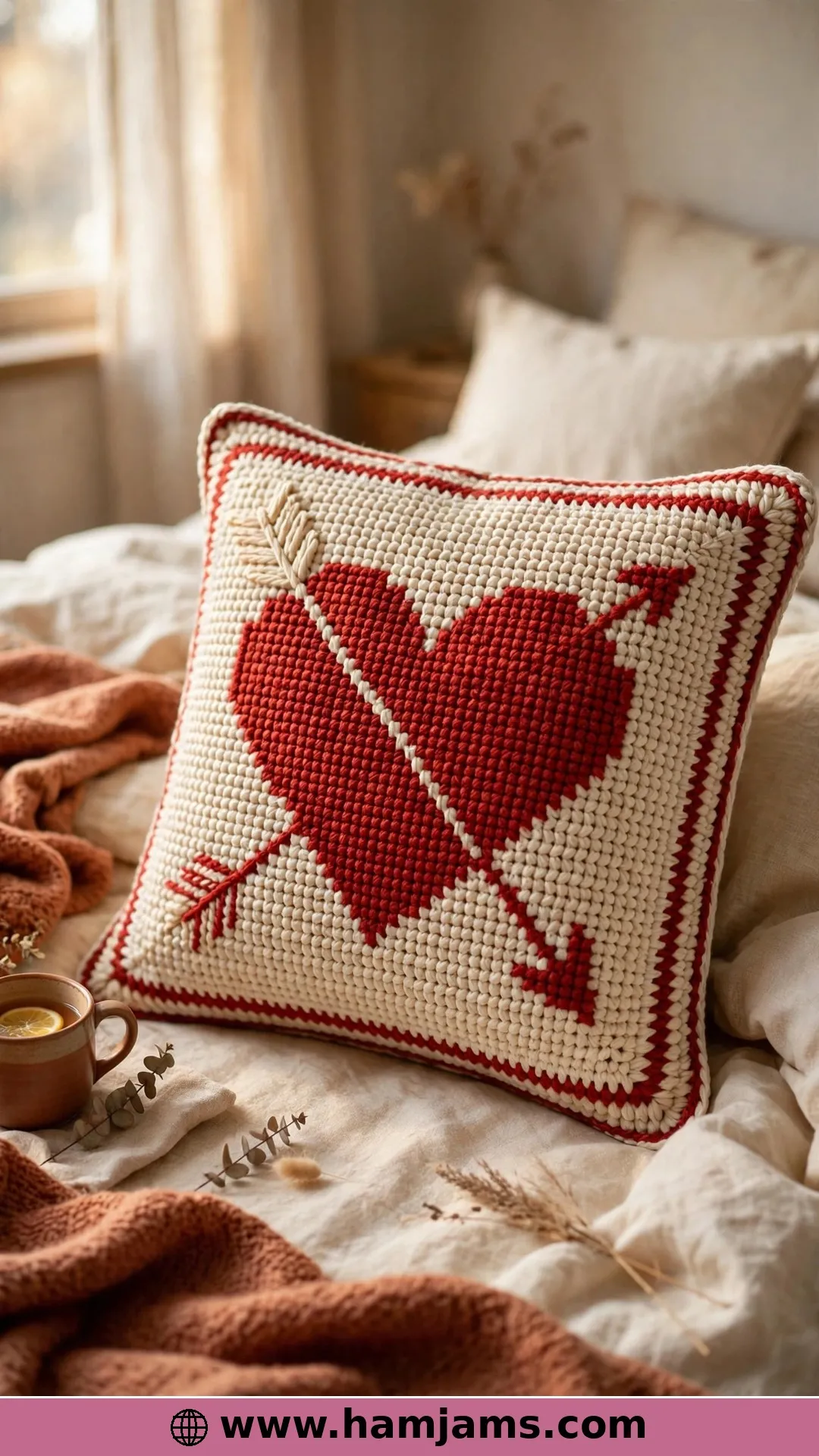 The Reversible Arrow-Through-My-Heart Pillow