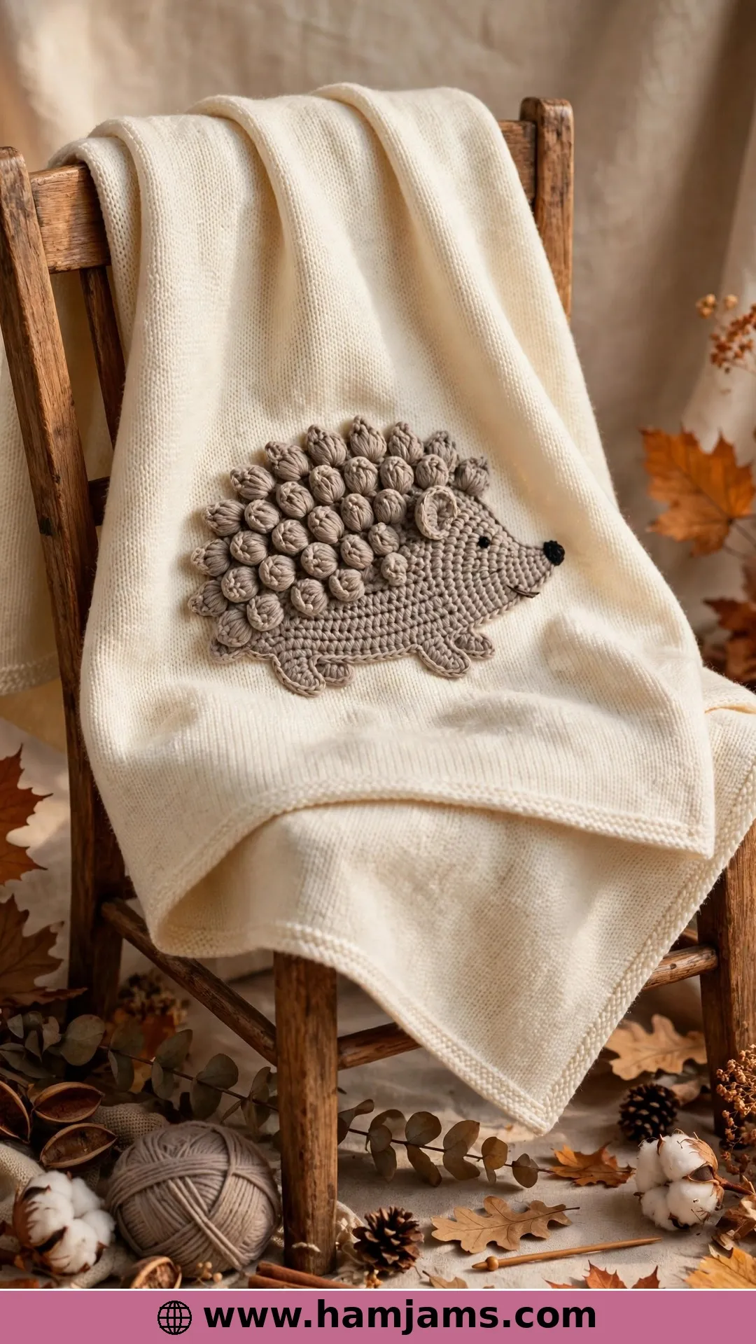 Puff-Stitch Appliqué for Woodland Blankets