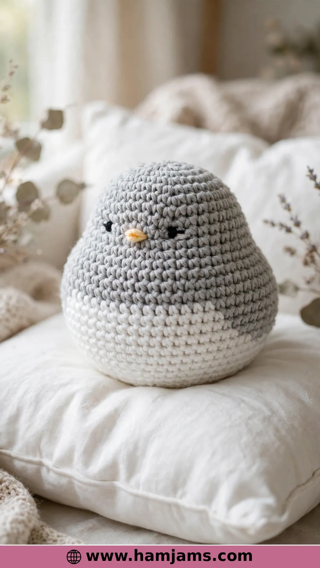A Plump Bird in Blue and White