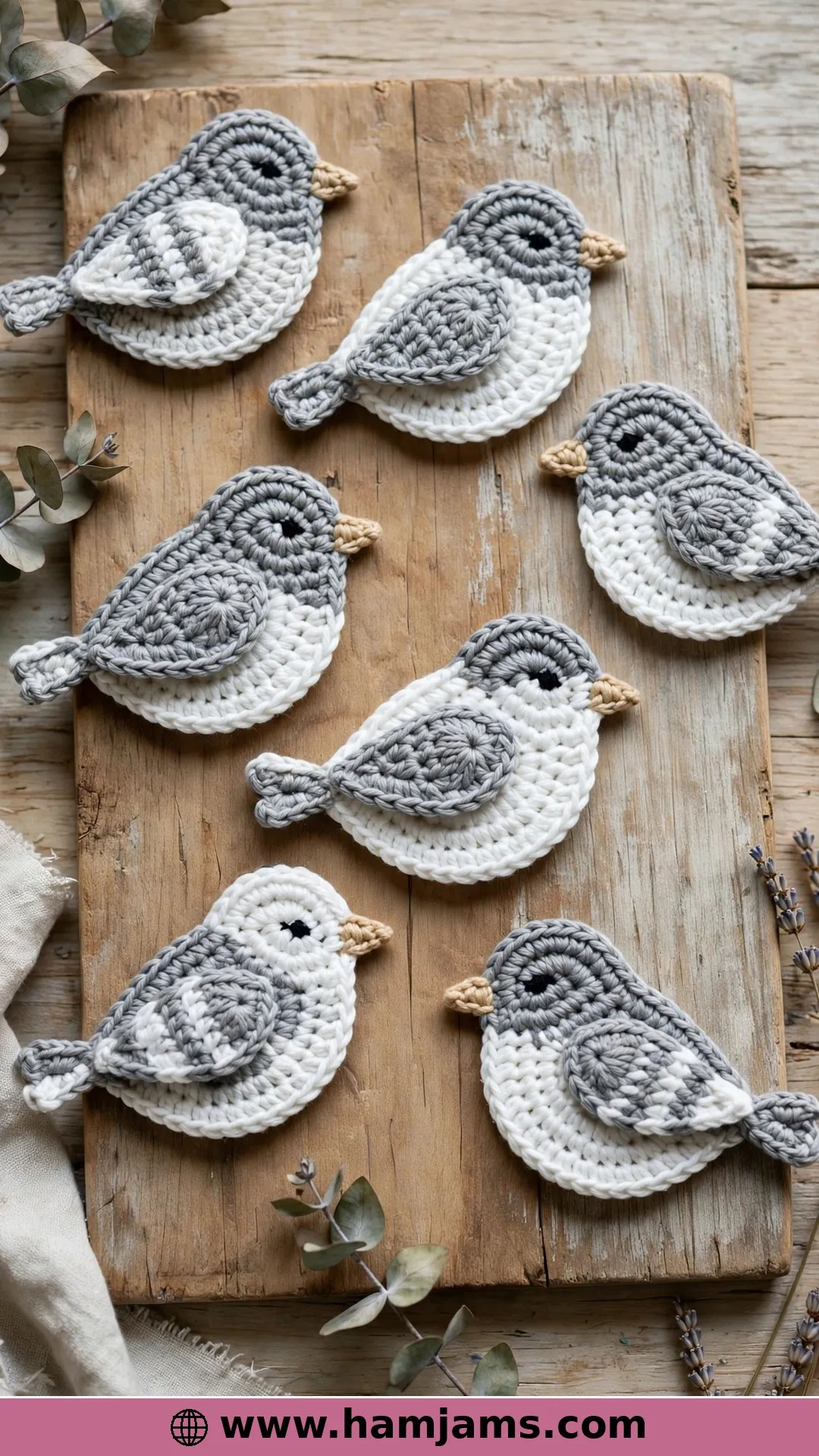 Songbird Ornaments in Soft DK