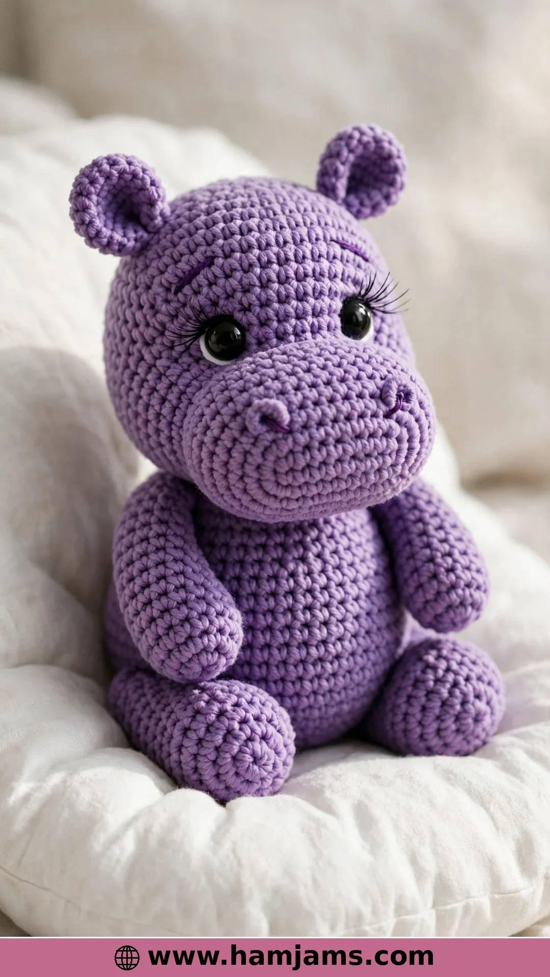 A Cuddle-Sized Purple Hippopotamus