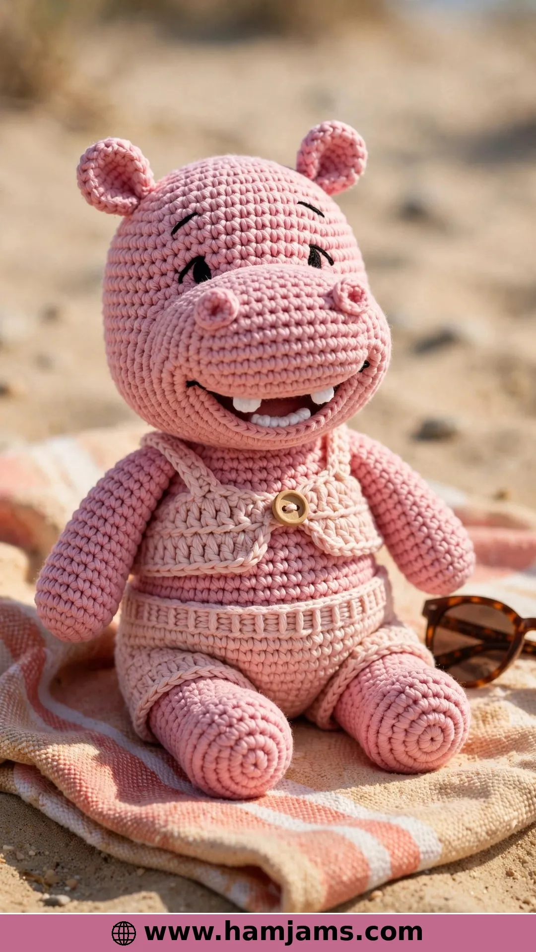 Hady, the Pink Beach-Loving Hippo