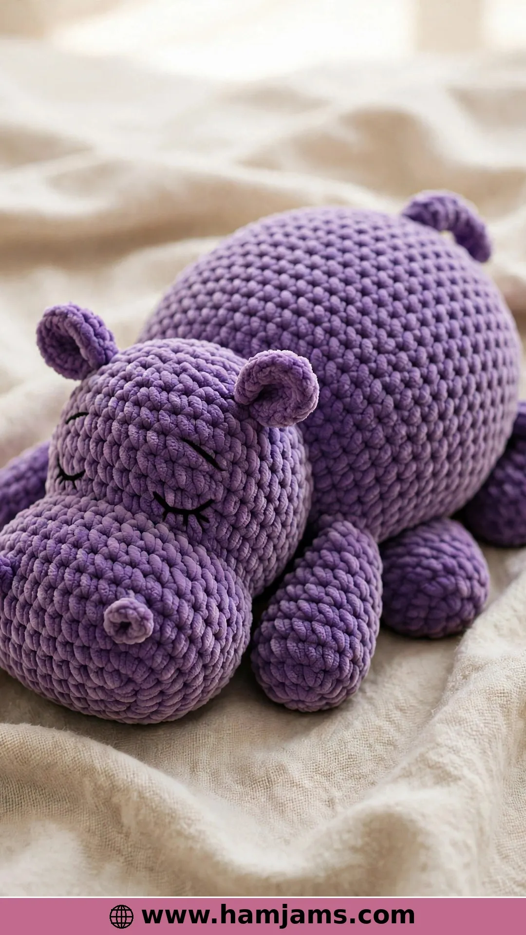 Aurora, the Big Plush Purple Hippo