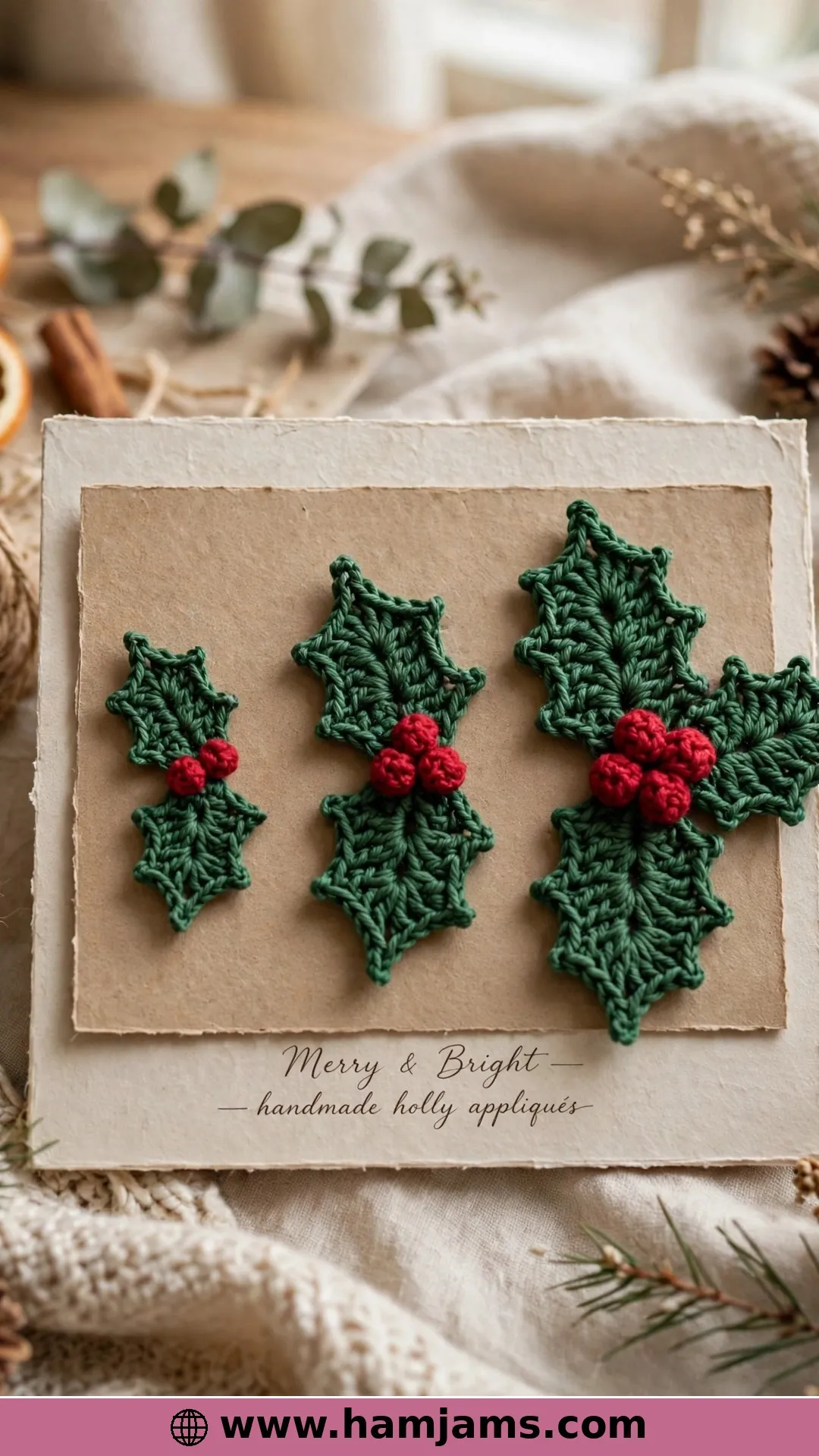 Holly in Three Sizes, From Teeny to Statement