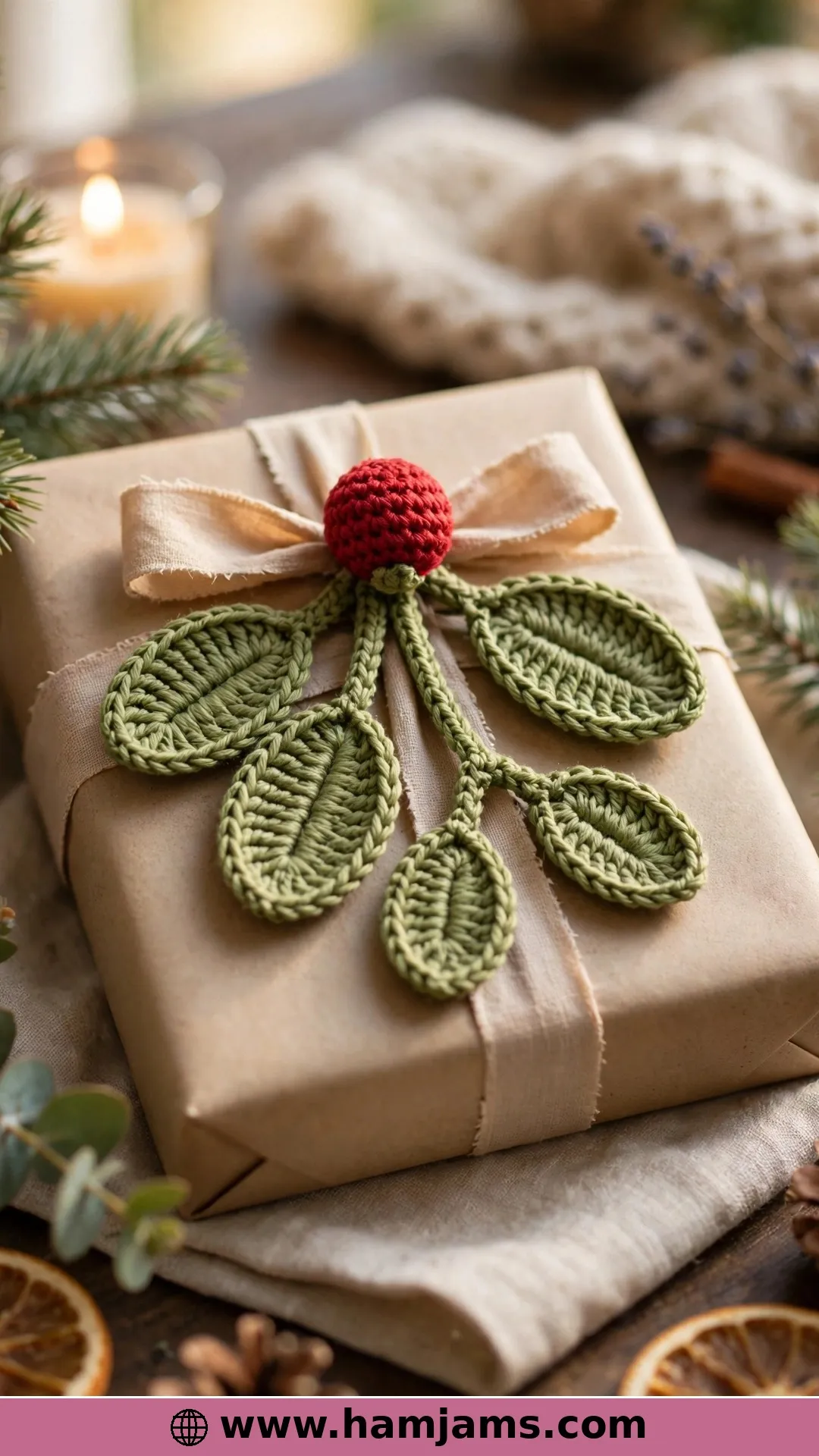 Mistletoe Meets Holly in One Sweet Sprig