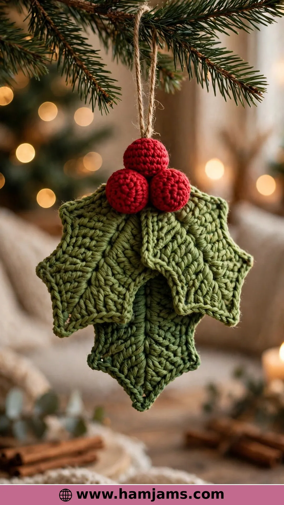 The Ragdoll Holly Ornament