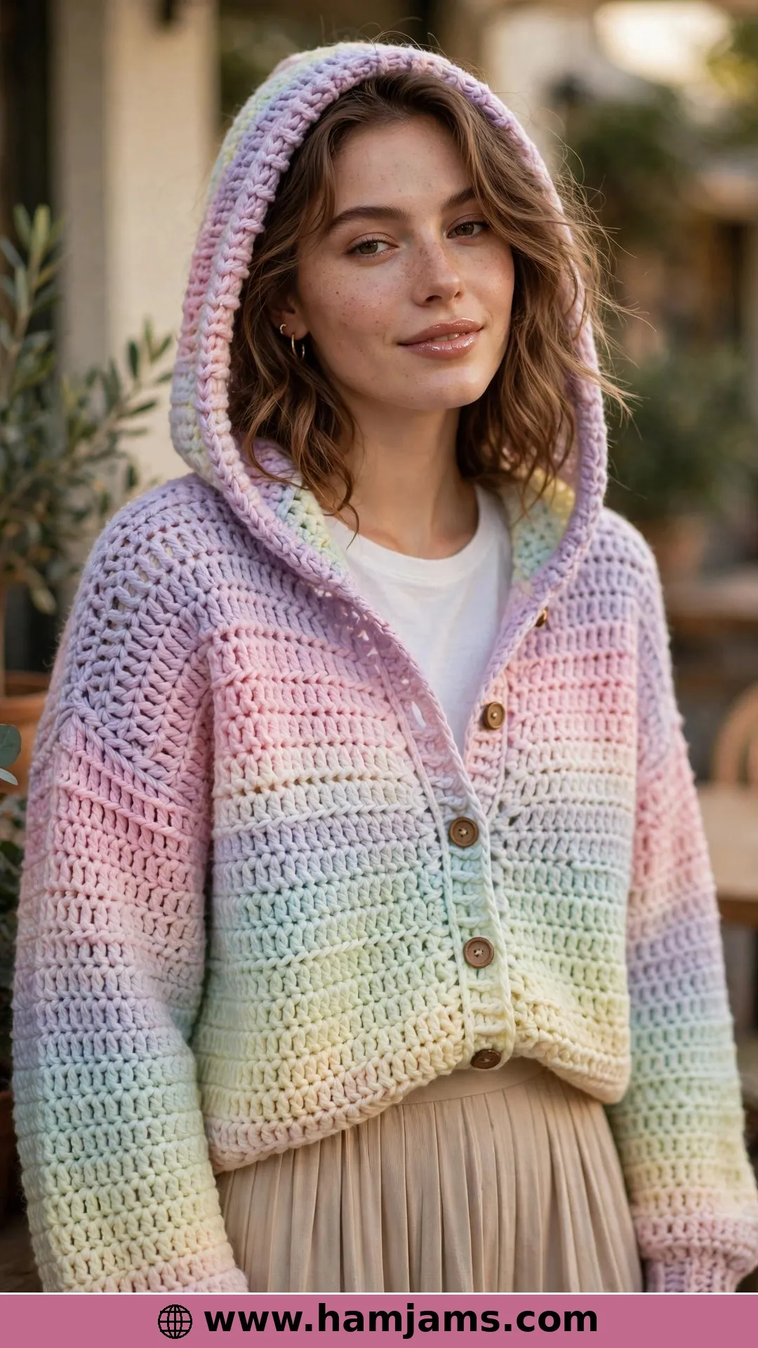 Granny Stitch, But Make It a Hoodie Cardigan