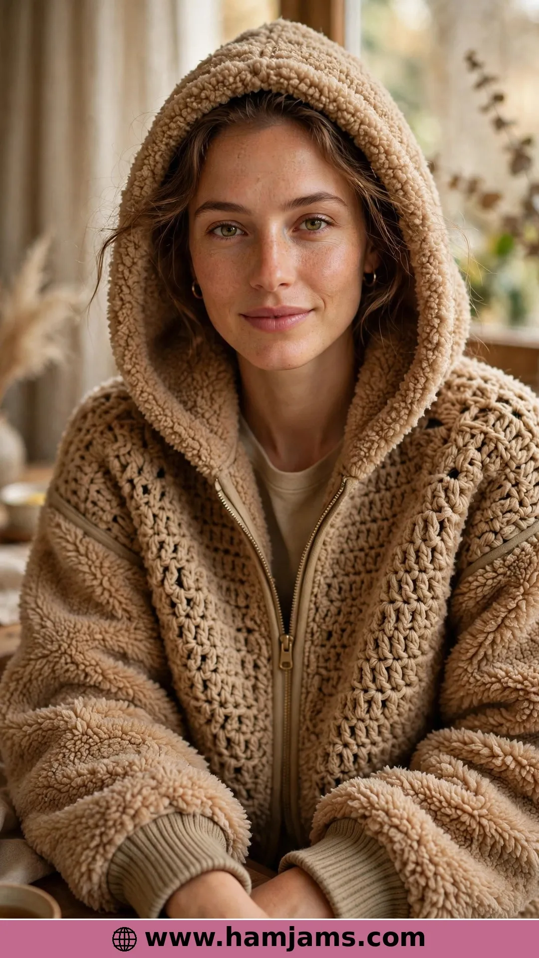 The Teddy-Bear Tunisian Jacket