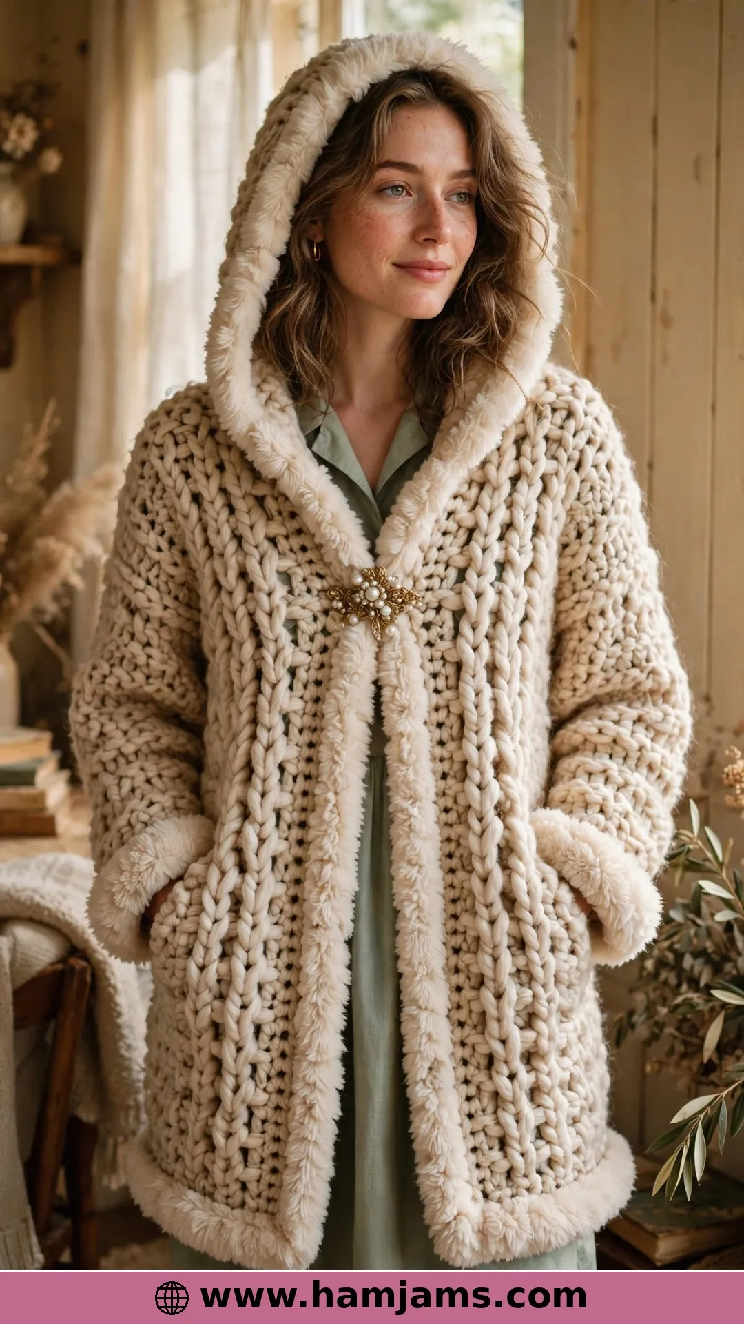 Chunky Trebles and a Sweater Pin