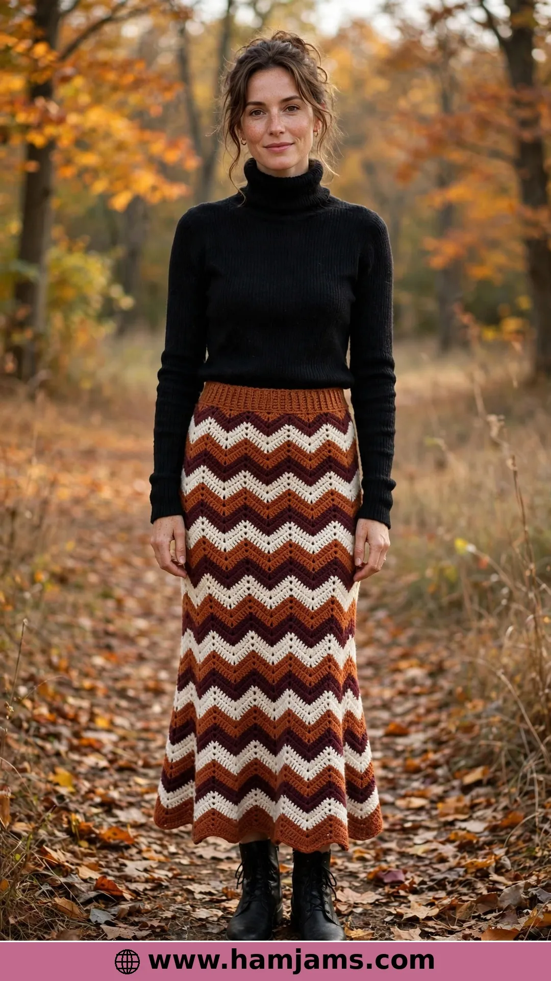 The Dazzle Skirt with the Zigzag Stripes