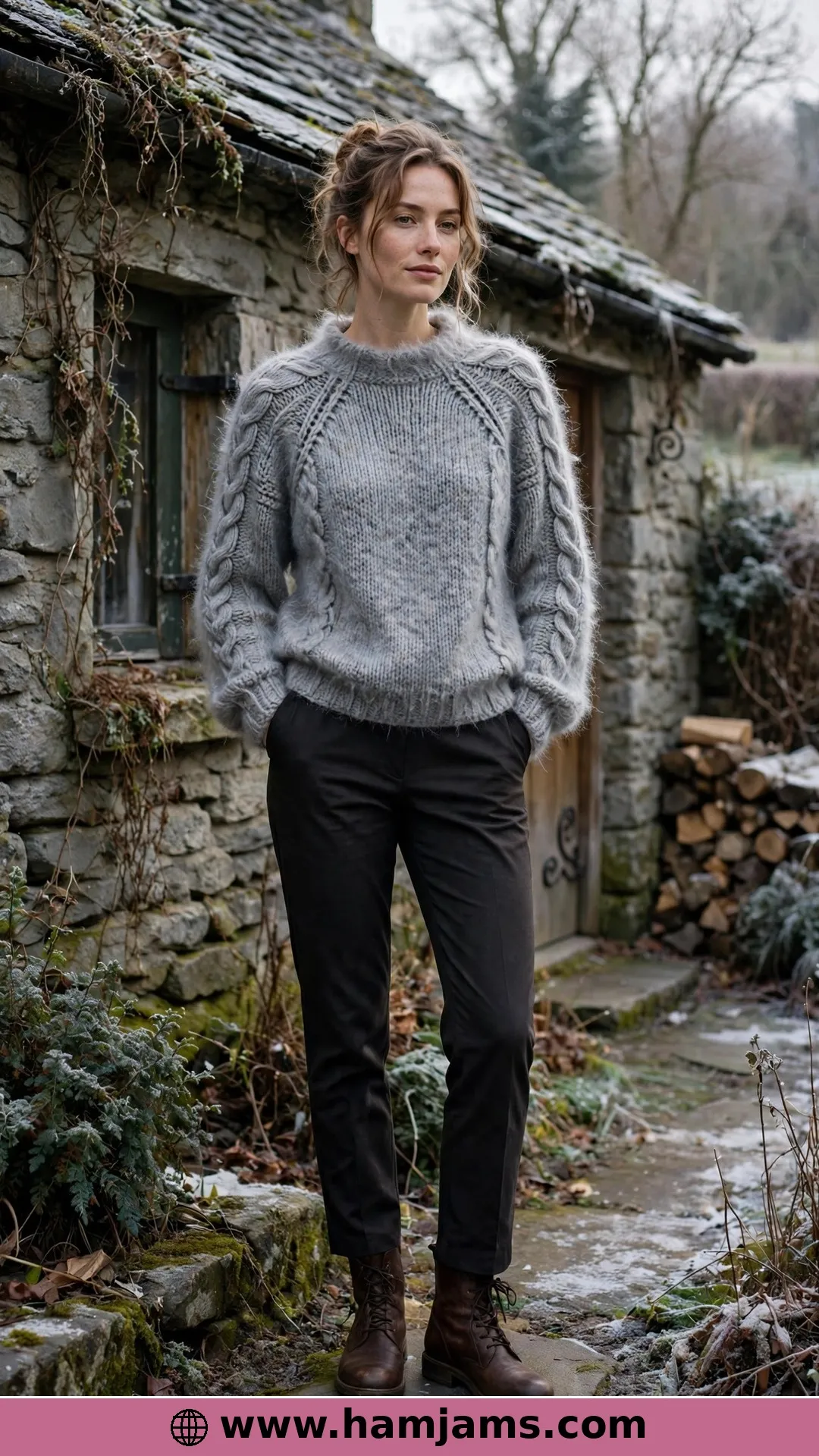 The Breaking Free Raglan with Cables Made of Loops
