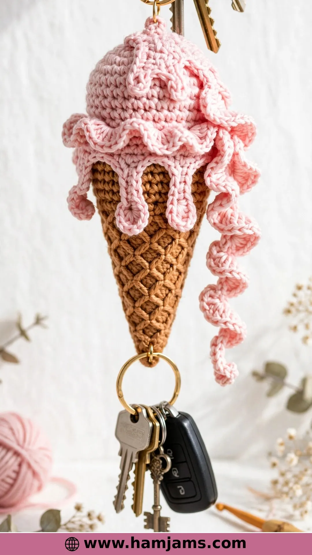 The Tiny Keychain Cone With a Melty Edge