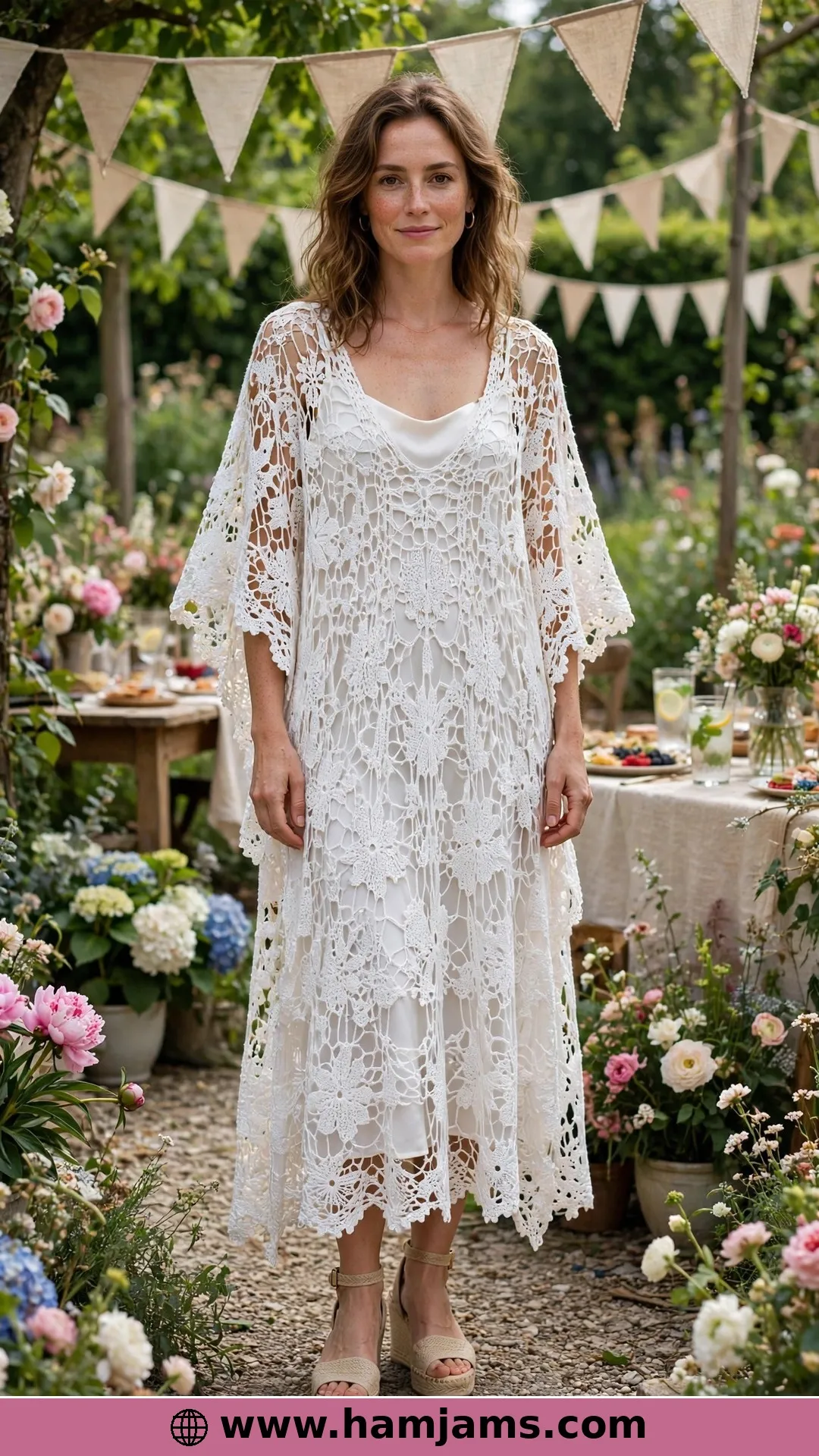 The Pretty Lace Dress Built from Two Rectangles