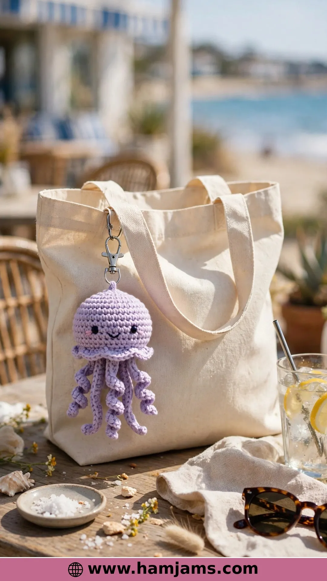 Julia the Keychain Jellyfish, Built Legs-First